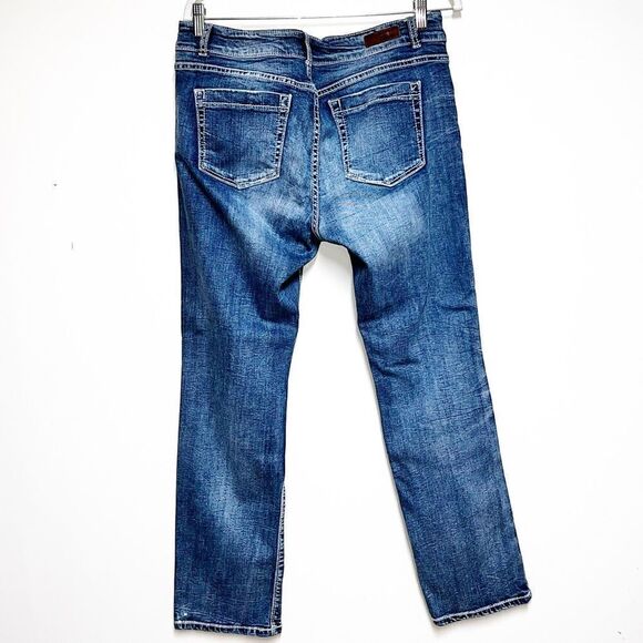 Denver Hayes CHLOE CURVY-FIT FLEXTECH Distressed 
STRAIGHT LEG Jeans Sz 10x32 - Picture 2 of 6